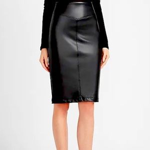 Faux Leather pencil Skirt